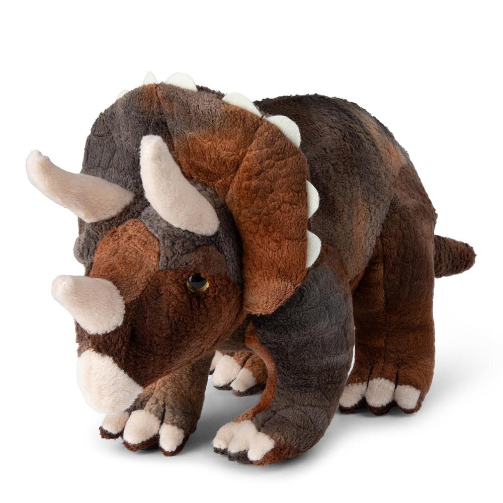 - Plüschtier - Triceratops (23cm) lebensecht Kuscheltier Stofftier Plüschfigur
