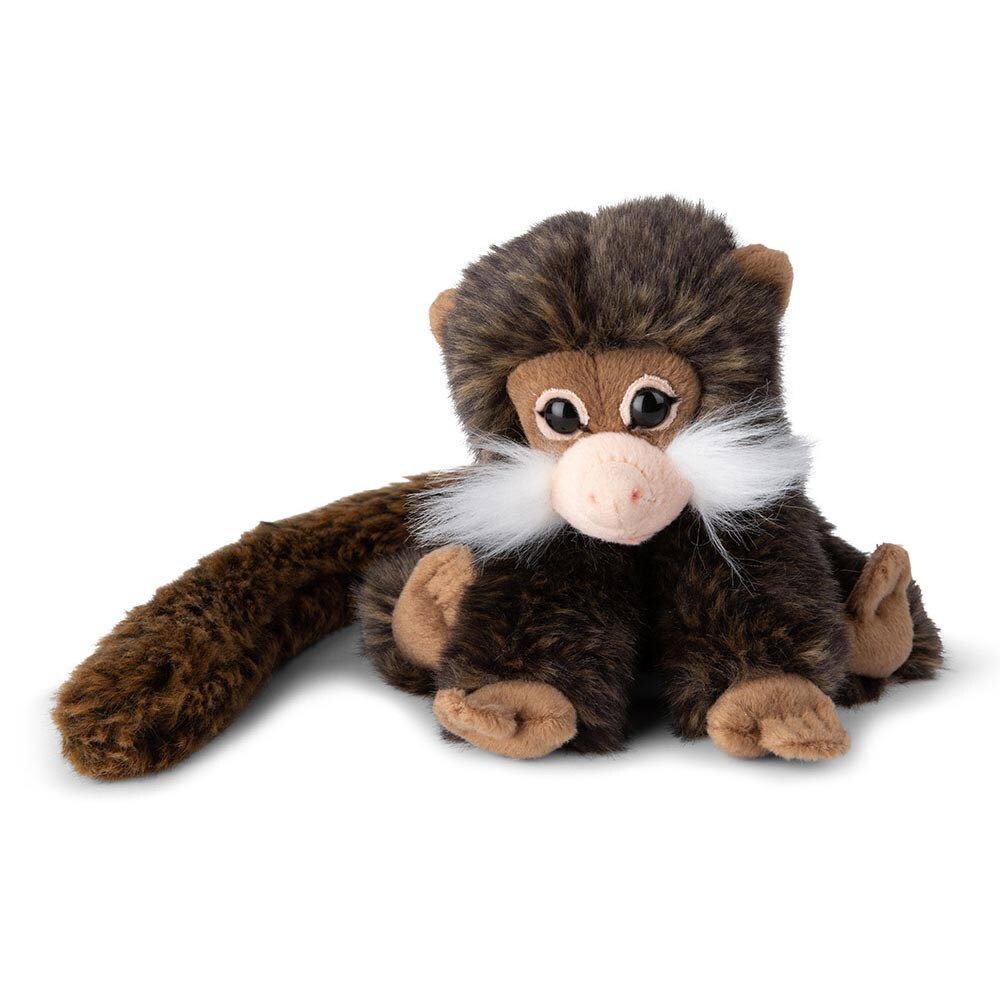 - Plüschtier - Bartäffchen [Saguinus] (18cm) lebensecht Kuscheltier Stofftier Plüschfigur