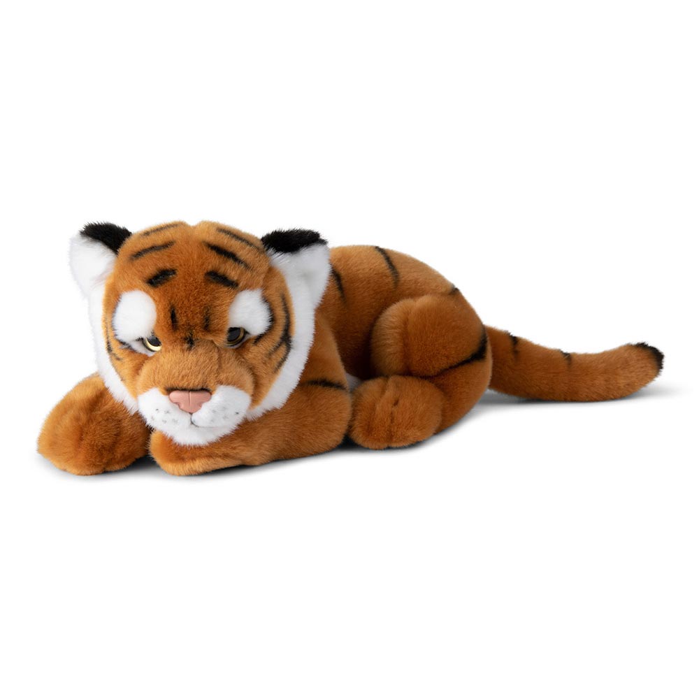 WWF - Pl&uuml;schtier - Tiger (liegend, 30cm) lebensecht Kuscheltier Stofftier Pl&uuml;schfigur 