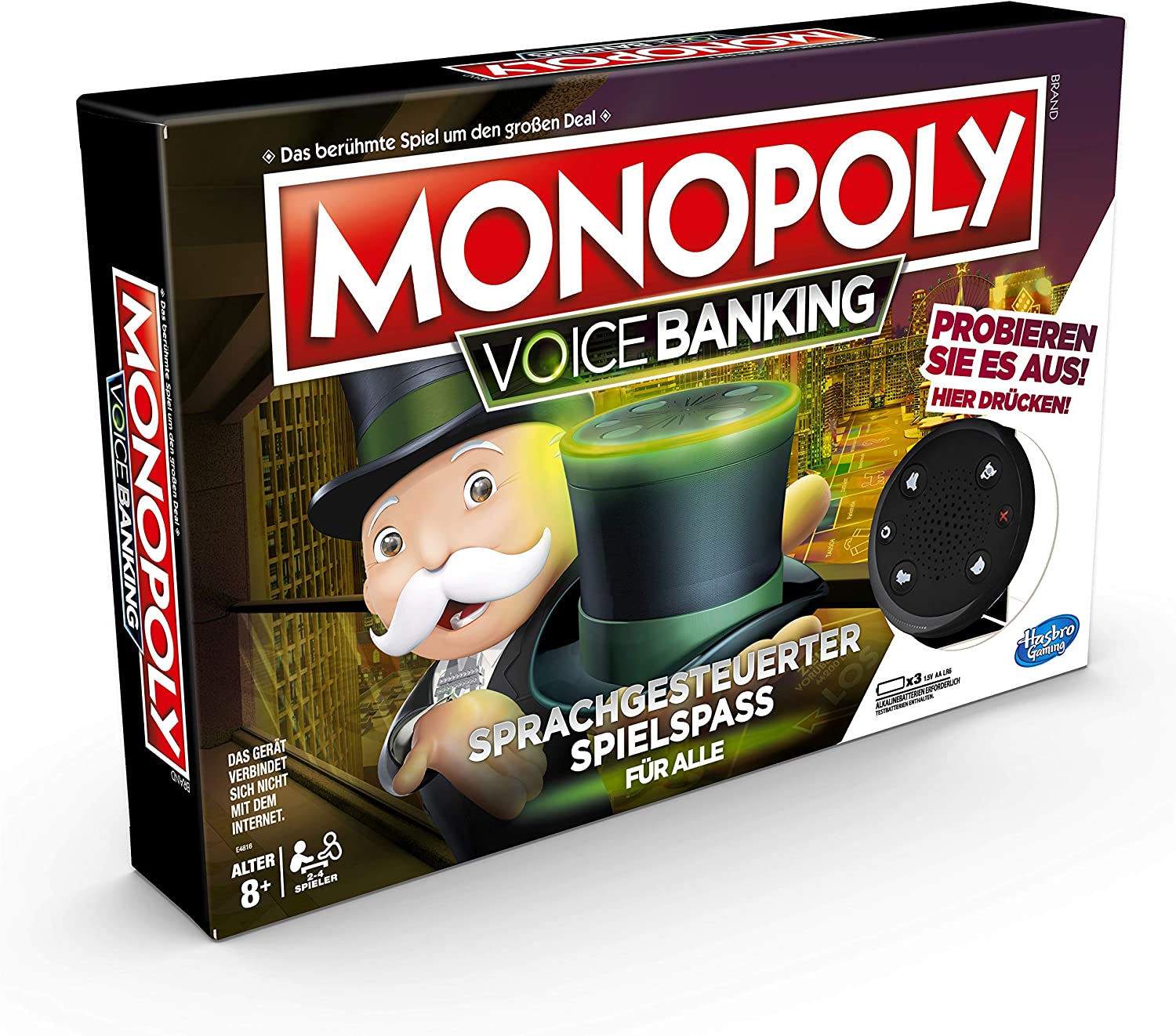 Hasbro - Monopoly - Voice Banking Brettspiel Gesellschaftsspiel Sprachsteuerung 