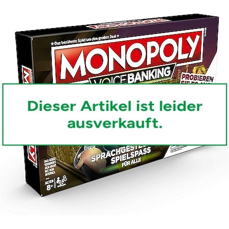 Hasbro - Monopoly - Voice Banking Brettspiel Gesellschaftsspiel Sprachsteuerung 
