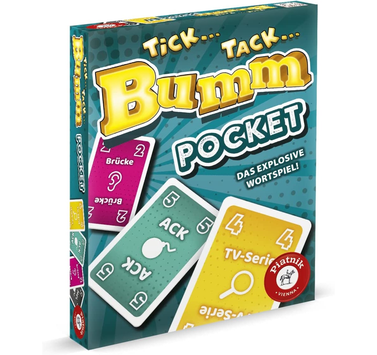 Piatnik - Tick Tack Bumm Pocket Wortspiel Gesellschaftsspiel 