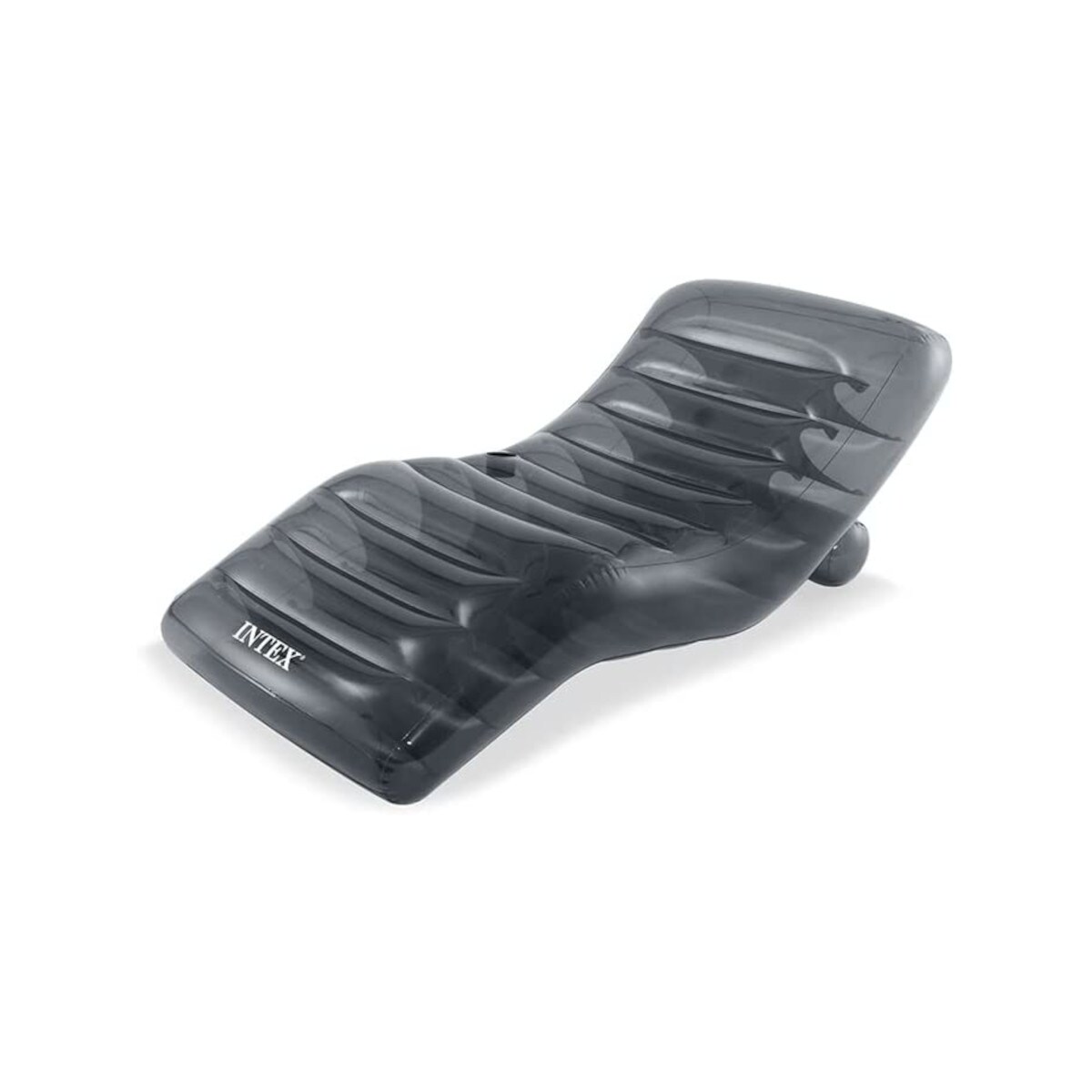 INTEX 56875EU - Lounge - Cool grey (grau, 191x99cm) mit Getr&auml;nkehalter Poolsessel aufblasbar Poolsitz 