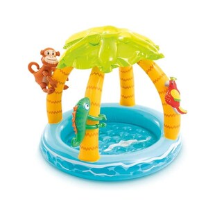 INTEX 58417NP - Planschbecken - Tropical Island Babypool (102x86cm) Kinderplanschbecken 