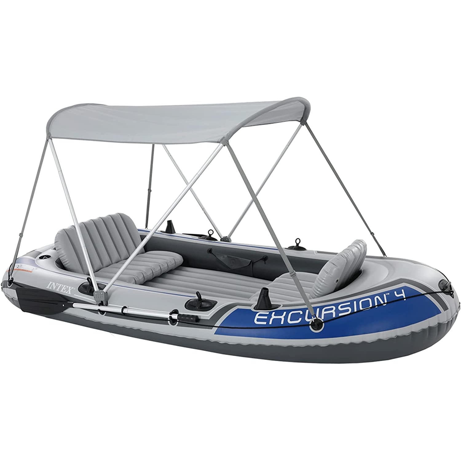 INTEX 68600 - Boots-&Uuml;berdachung (160x142cm) Dach Schlauchboot Sonnenschutz 