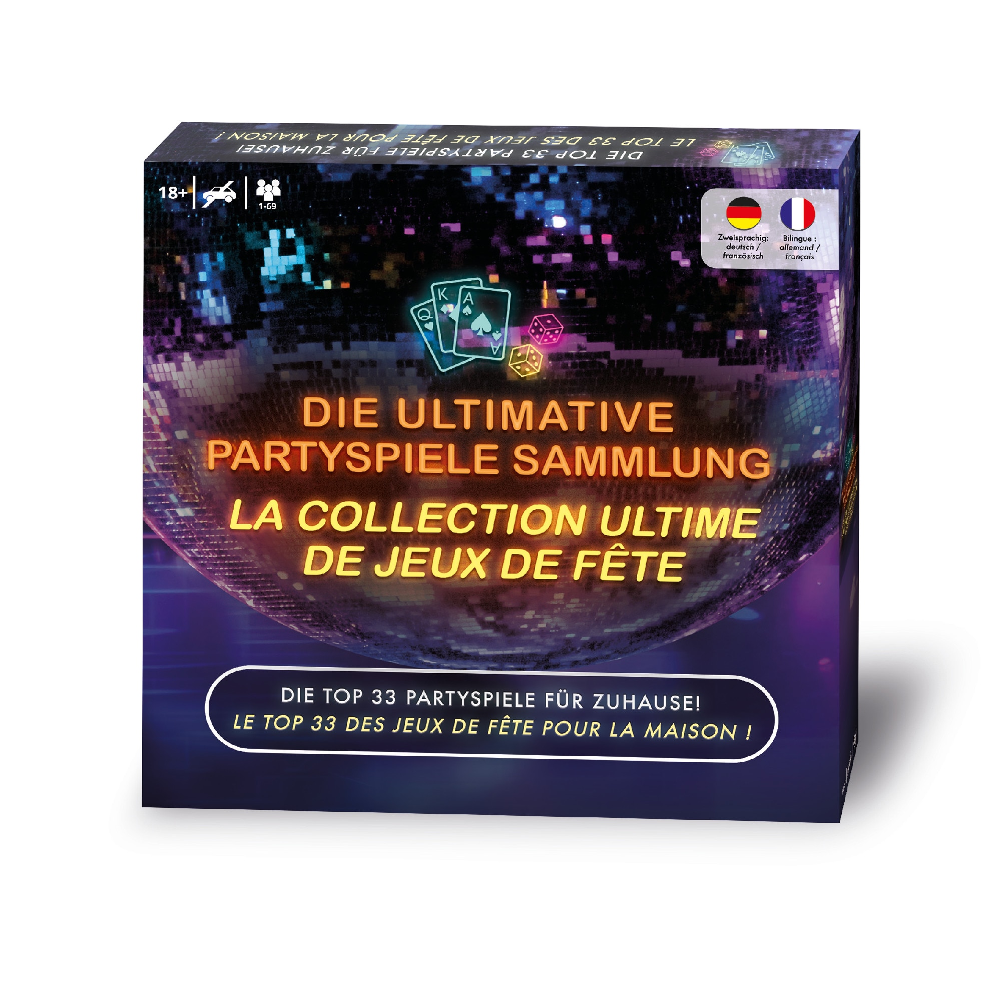 Die ultimative Partyspiele Sammlung &ndash; 33 Spiele f&uuml;r Zuhause (Deutsch & Franz&ouml;sisch) 