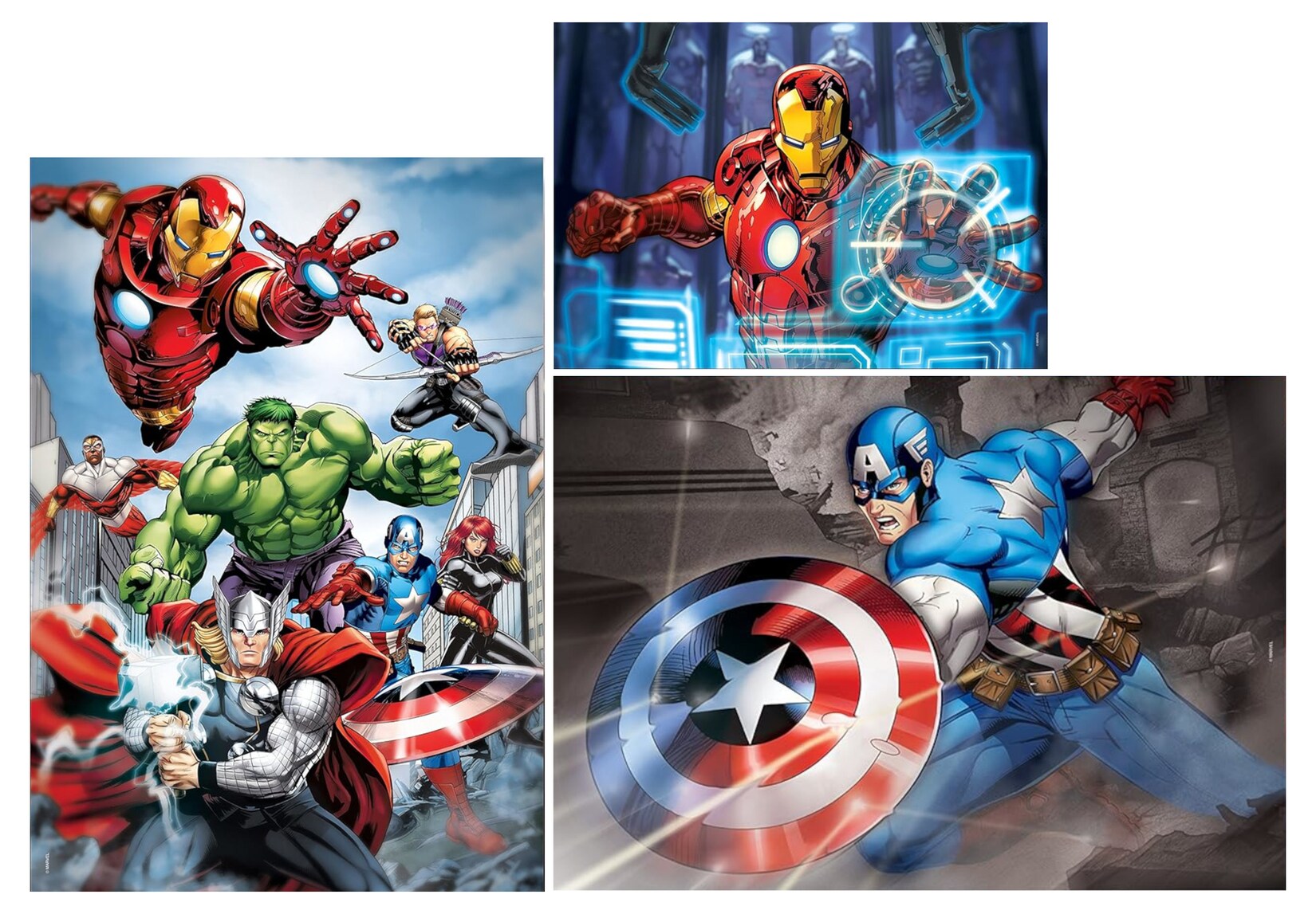 97528 - Puzzle Set - Marvel Avengers (1x 500 Teile, 2x 1000 Teile) Puzzel