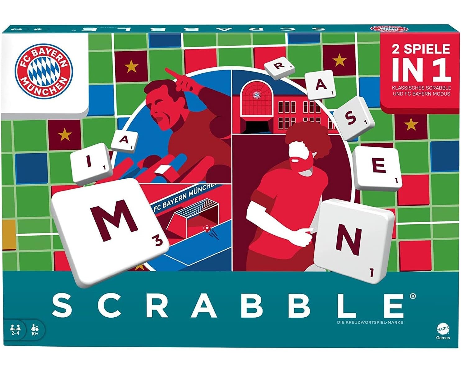 - Scrabble - FC Bayern München Brettspiel Wörterspiel