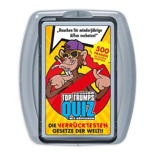 Top Trumps Quiz - Die verrücktesten Gesetze der Welt Quizspiel Wissensspiel 