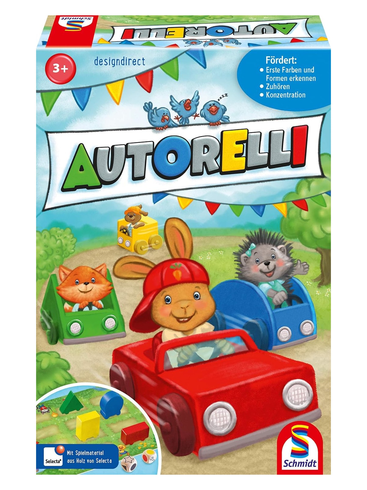 Schmidt - Kinderspiel - Autorelli, Lernspiel ab 3 Jahren 