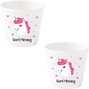 EinhornLiebe - Eierbecher Set - Einhorn mit Gesicht »Pink Unicorn« (2 Stück) 