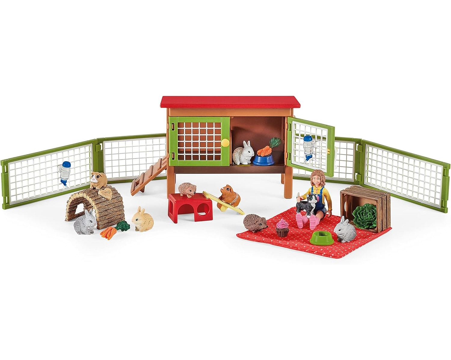 Schleich 72160 - Tierfiguren Farm World - Picknick mit kleinen Haustieren 
