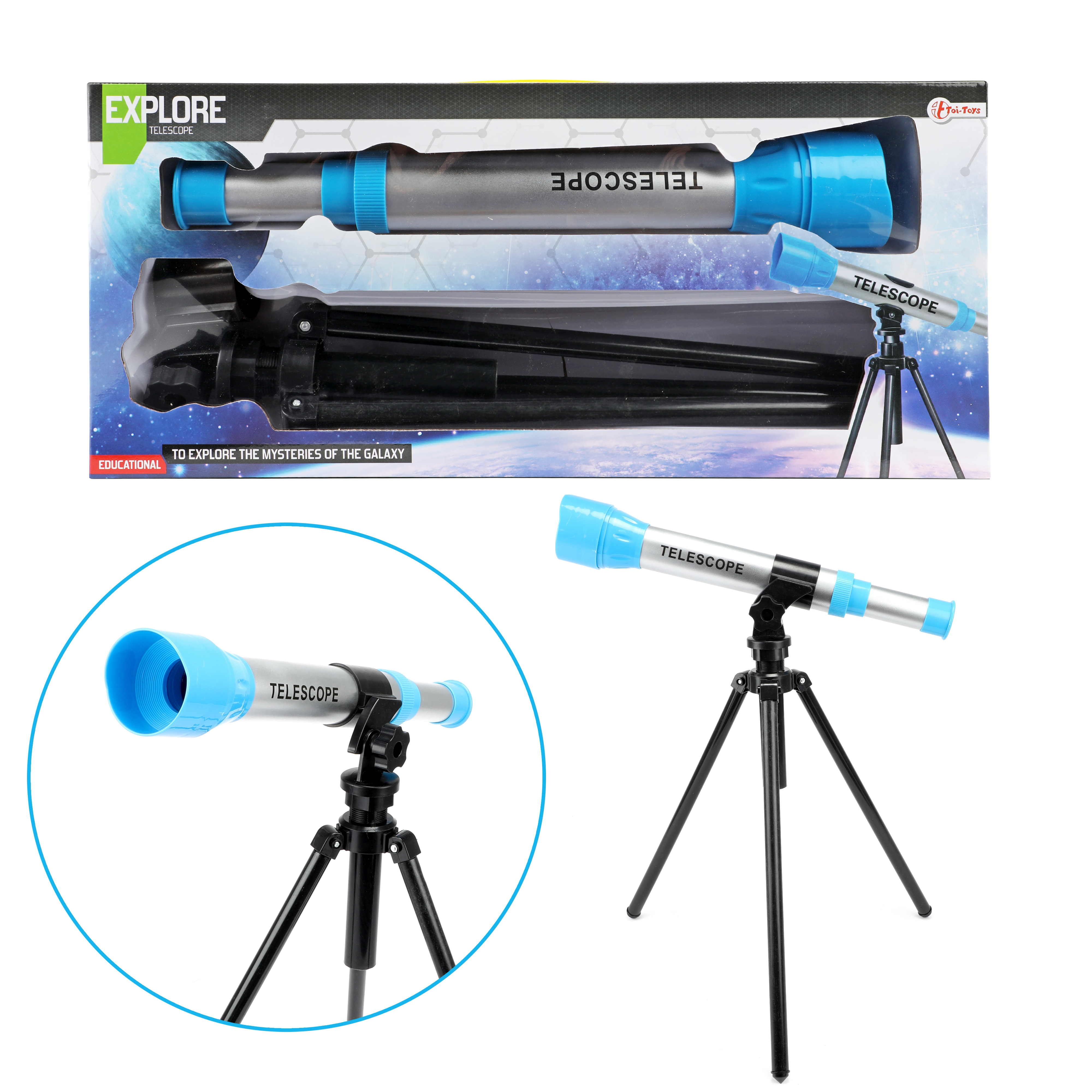 Toi-Toys - EXPLORE Teleskop Sterngucker Himmel Entdecker Sterne Fernglas Kinder 