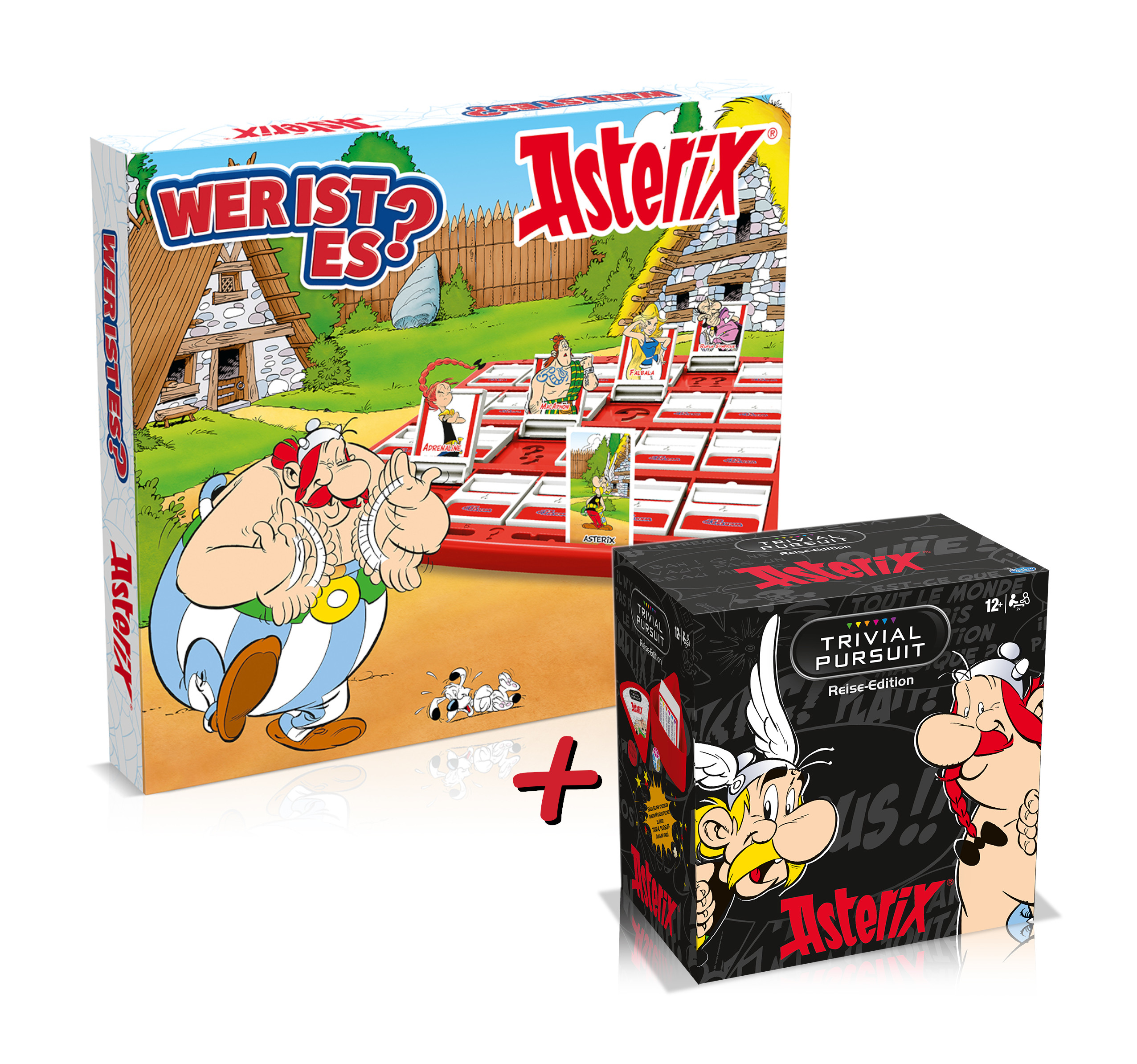 Asterix Spiele BUNDLE - Wer ist es? + Trivial Pursuit Gesellschaftsspiel Quizspiel 