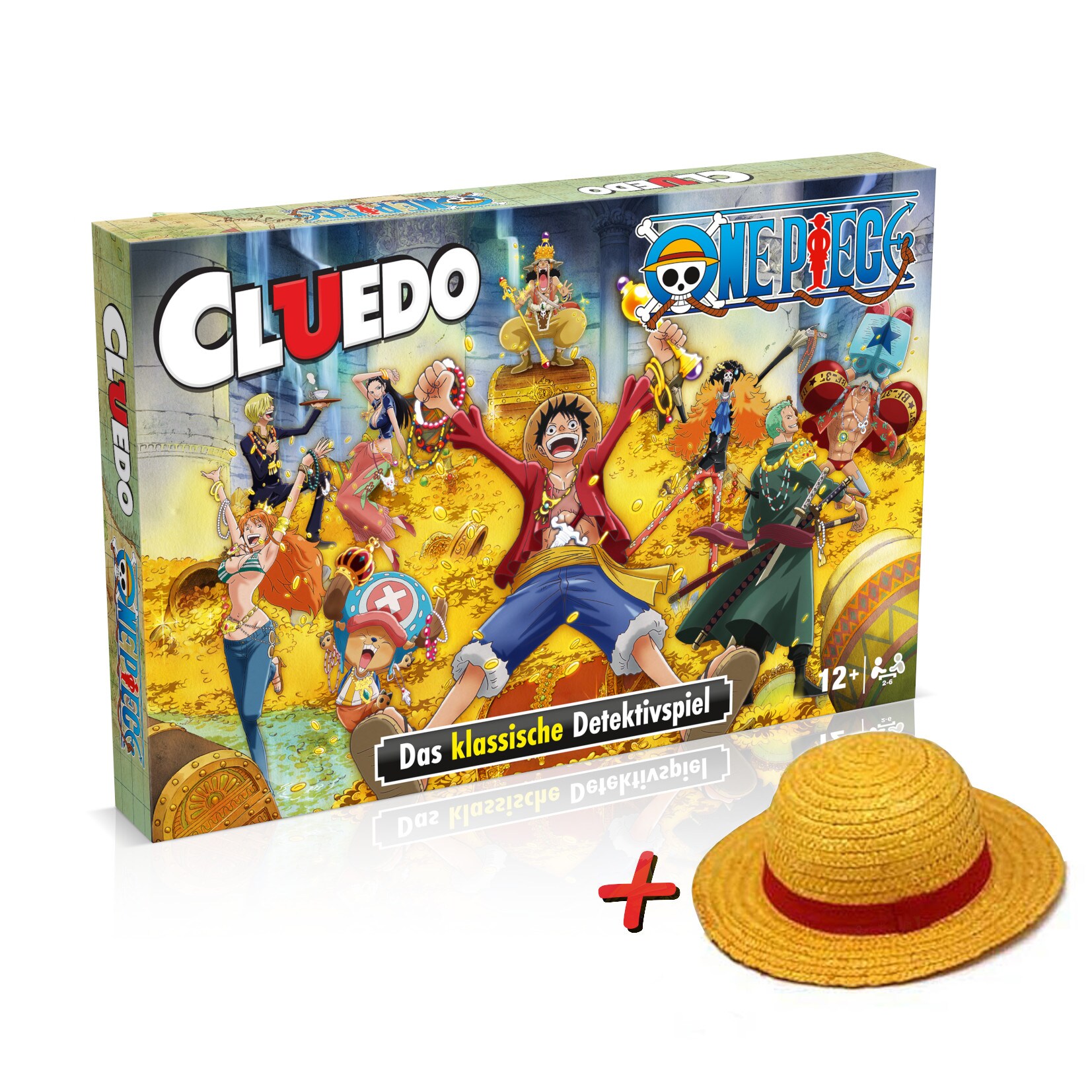 Cluedo - One Piece inkl. Ruffy Strohhut Spiel Gesellschaftsspiel Brettspiel deutsch 