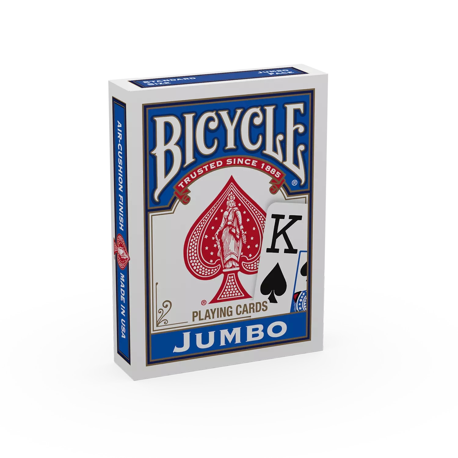 Bicycle&reg; Kartendeck - Rider Back Jumbo Index (blau) Kartenspiel Spielkarten Kartentricks Pokerkarten Single Deck 
