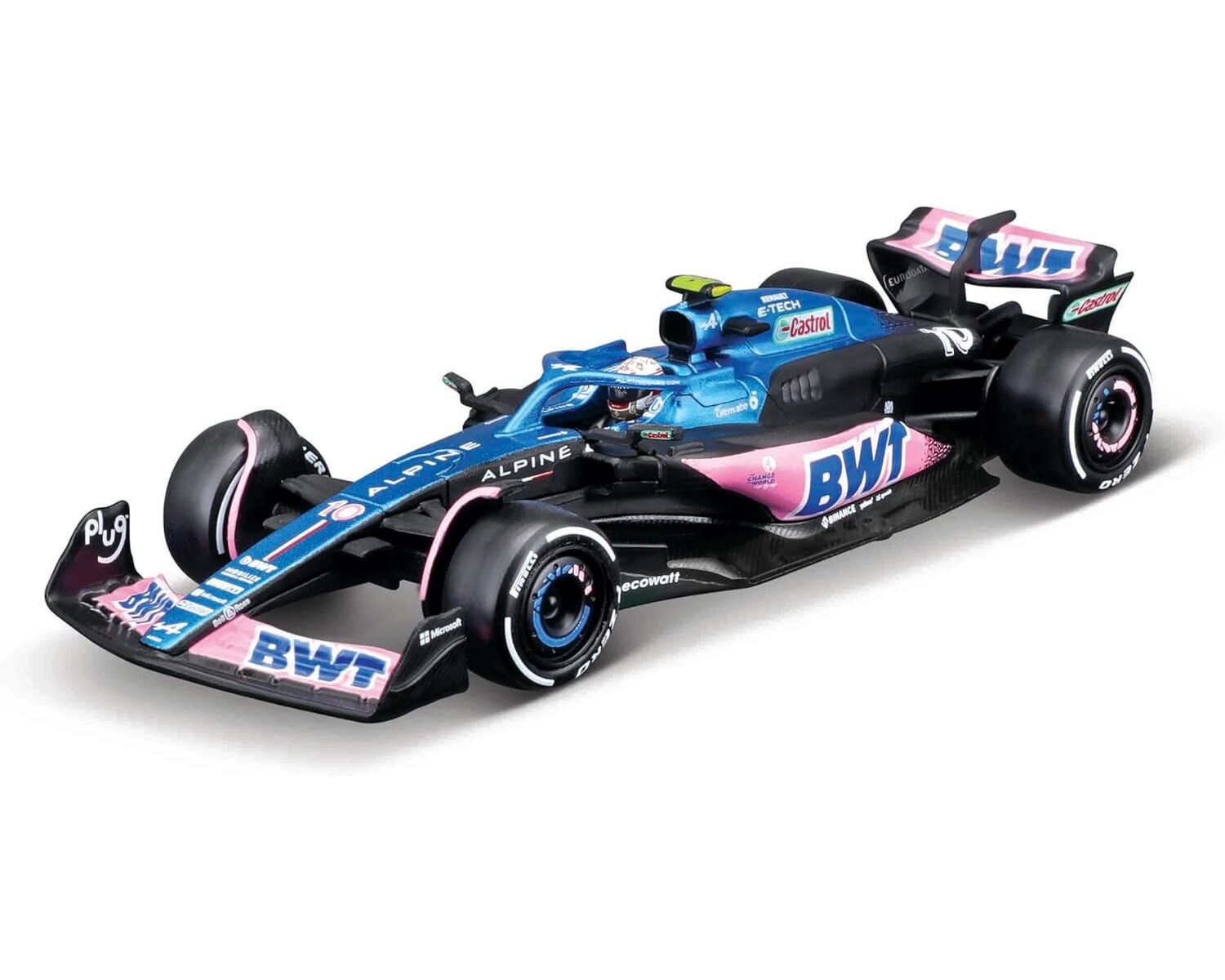 18- - Modellauto - F1 Renault Alpine A523' 23 #10 Gasly (mit Helm, Maßstab 1:43)