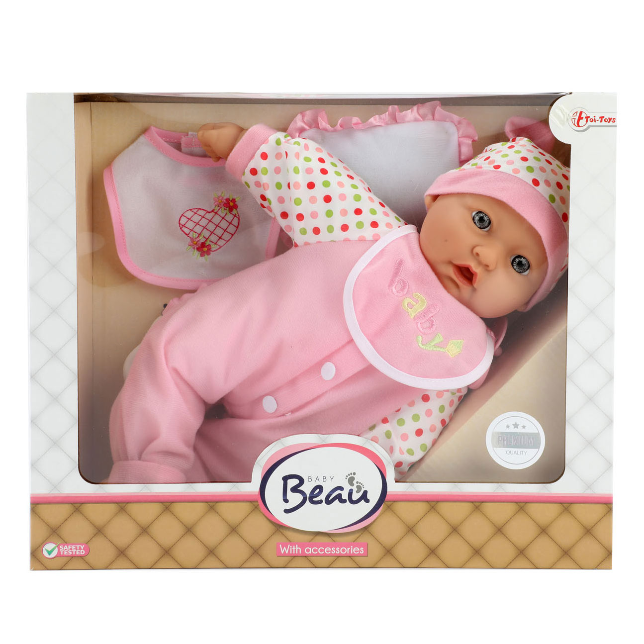 Toi-Toys BEAU Babypuppe 40&nbsp;cm realistisches Puppenspiel mit Zubeh&ouml;r (zuf&auml;llige Auswahl) 