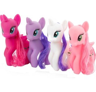Toi-Toys - DREAM HORSE Set Fantasiepferde -Einhorn- (4 Stück) 
