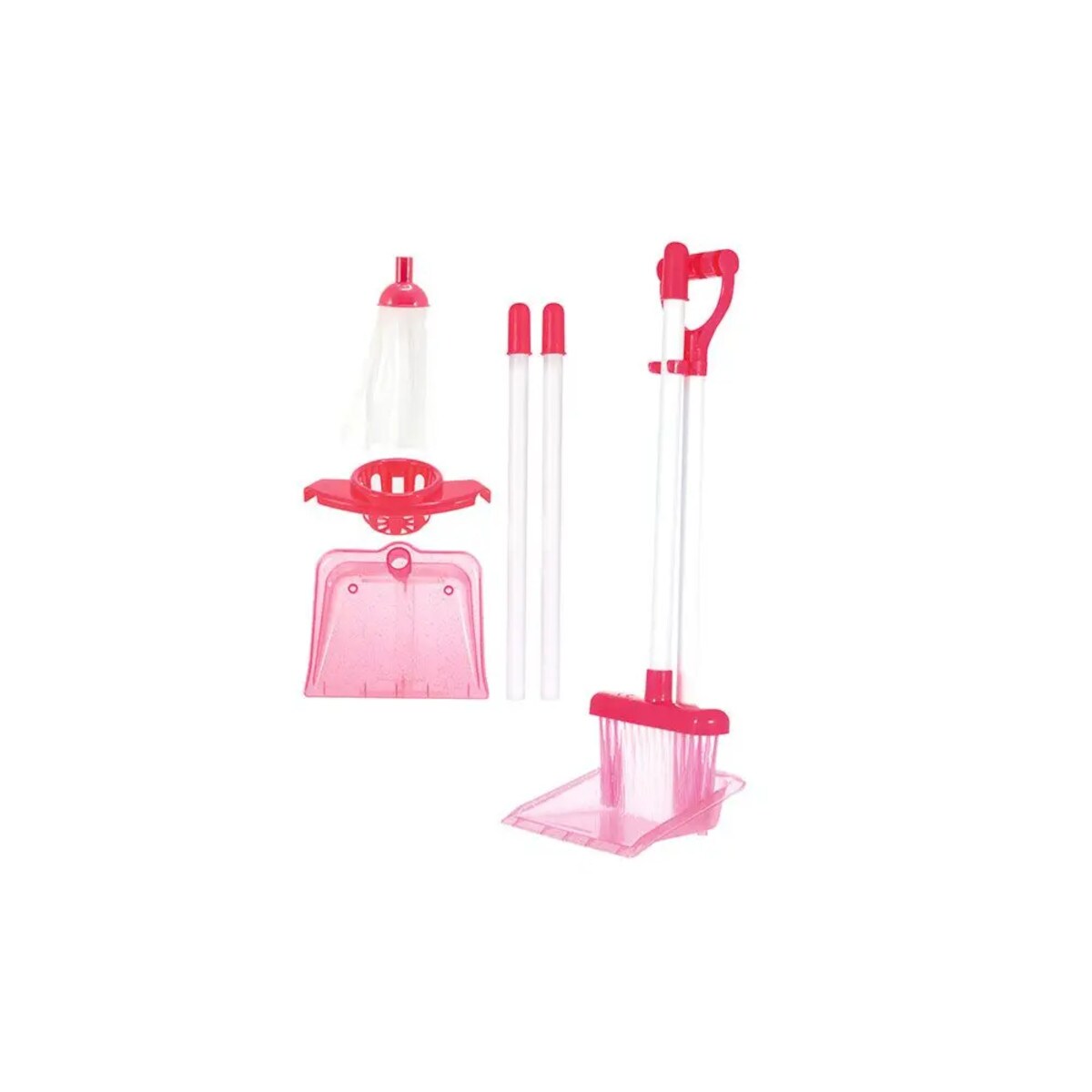 Toi-Toys HOUSE CLEANING Reinigungsspielset &ndash; mit Mopp, Besen & Kehrblech Spielset Kinder 