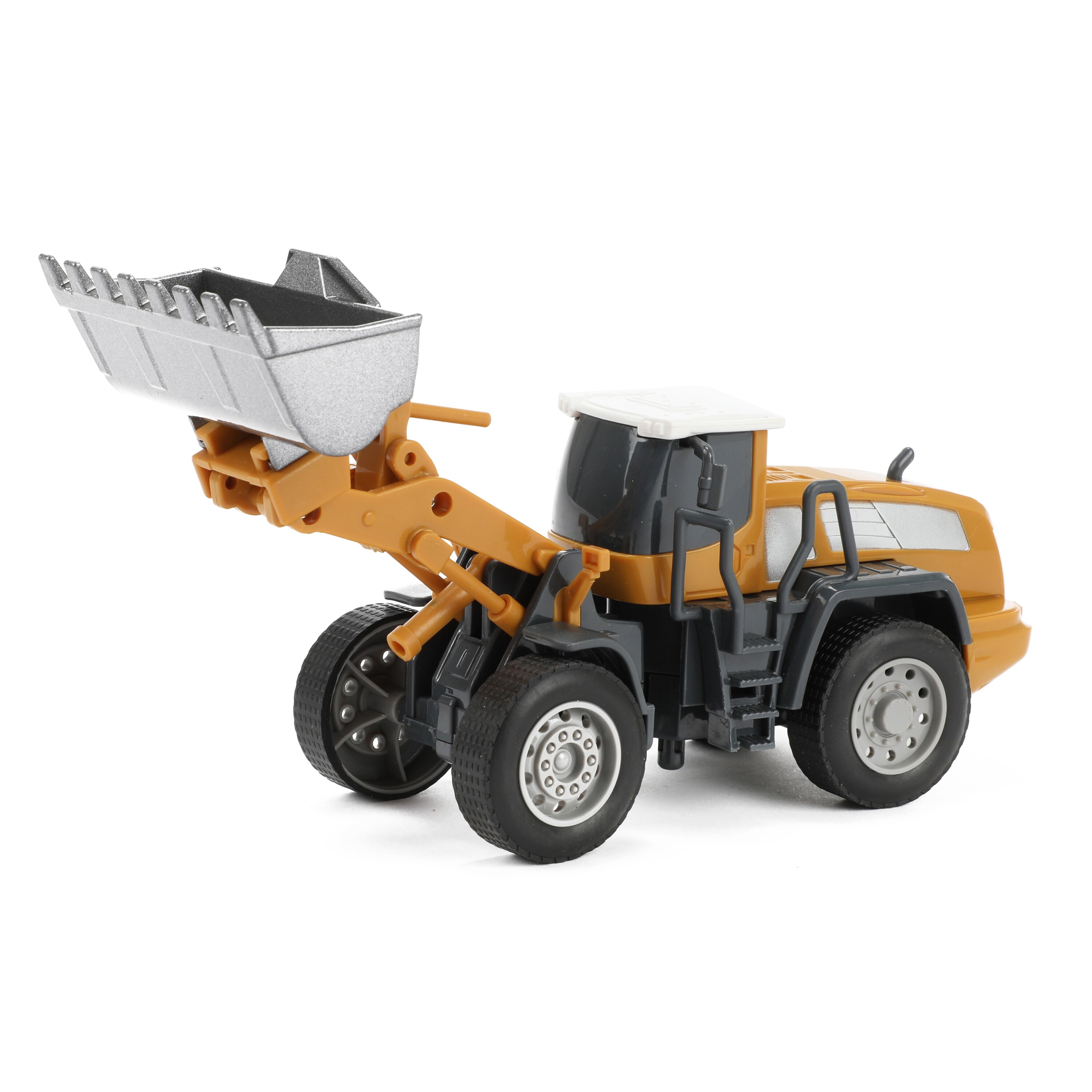 Toi-Toys - METAL Baufahrzeug -Radlader 1:55 Baustellenfahrzeug Spielzeug Kinder robust Baustelle 
