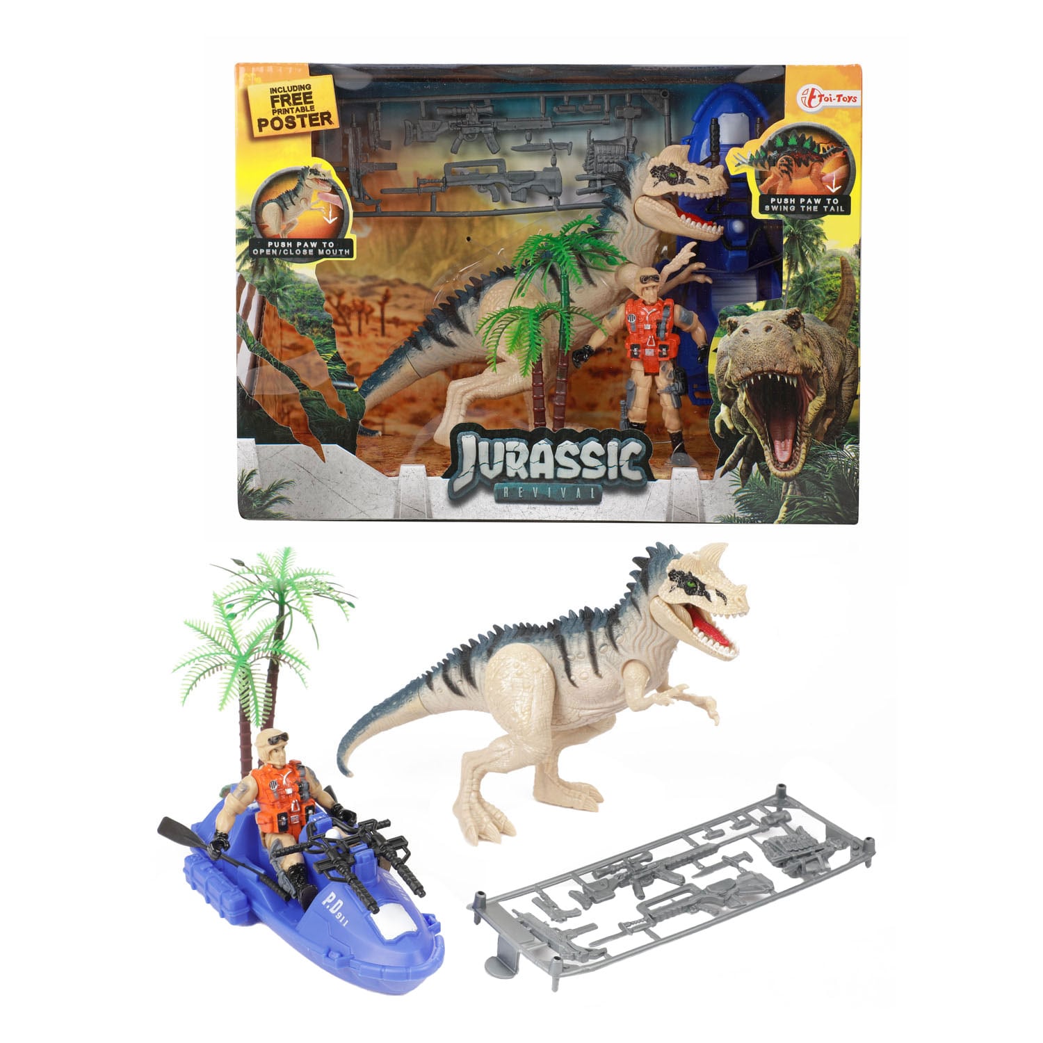 Toi-Toys WORLD OF DINOSAURS Dino Cerato Spielset mit Zubeh&ouml;r Kinder ab 3 Jahren Dinosaurier 