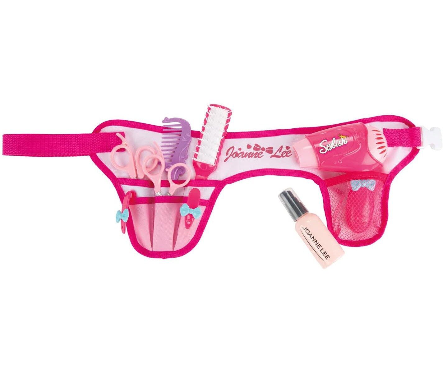 Toi-Toys 45972A - Glamour Shine Friseurset Friseur-G&uuml;rtel mit echtem F&ouml;hn Haare M&auml;dchen Friseuse 