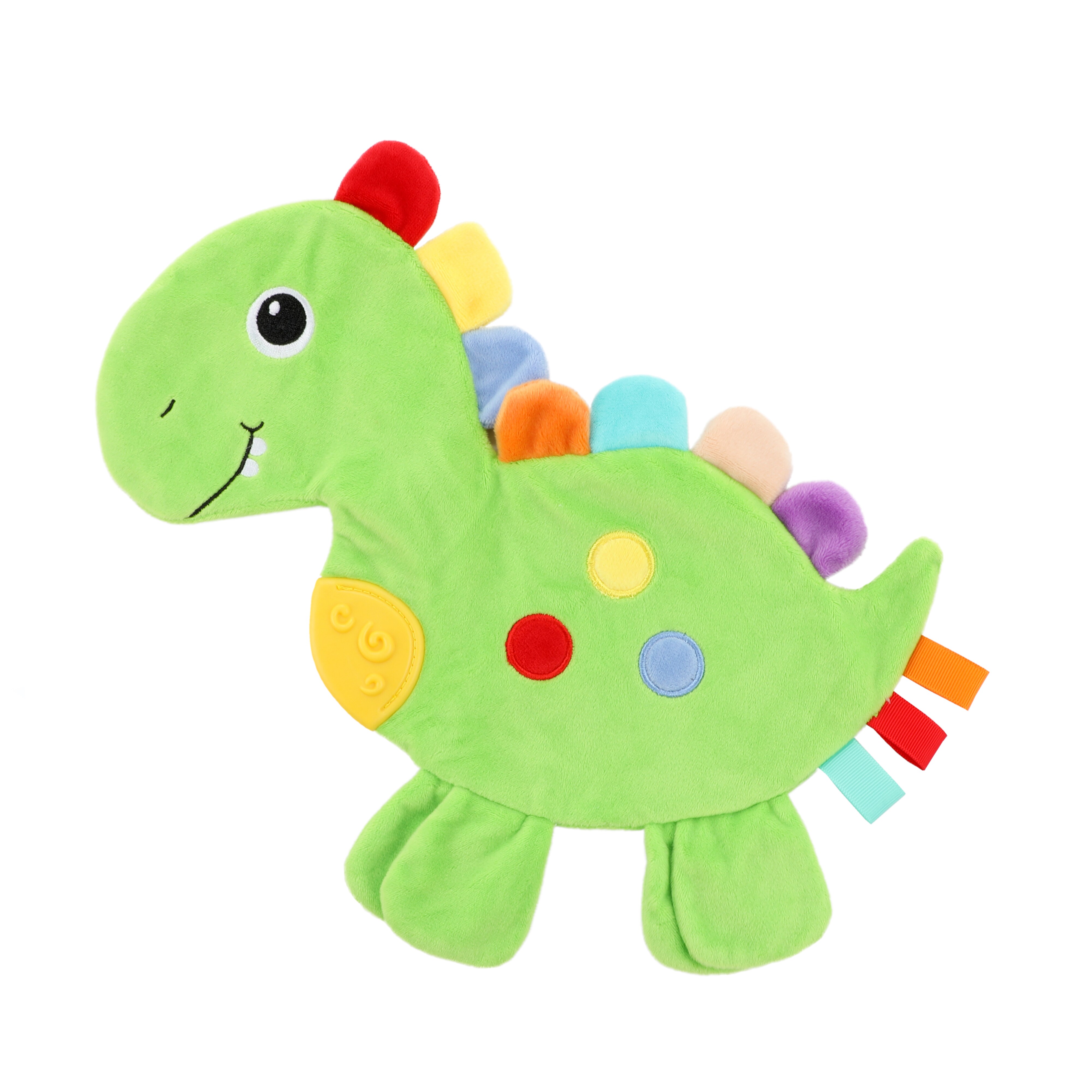 Toi-Toys LITTLE STARS Baby Knistertuch Dino Schmusetuch ab 0 Monaten Kuscheltuch Geschenk Babytuch 