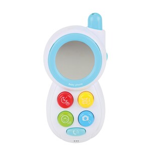 Toi-Toys LITTLE STARS Baby Telefon mit Spiegel, Licht & Sound – interaktives Spielzeug ab 0 Monaten 
