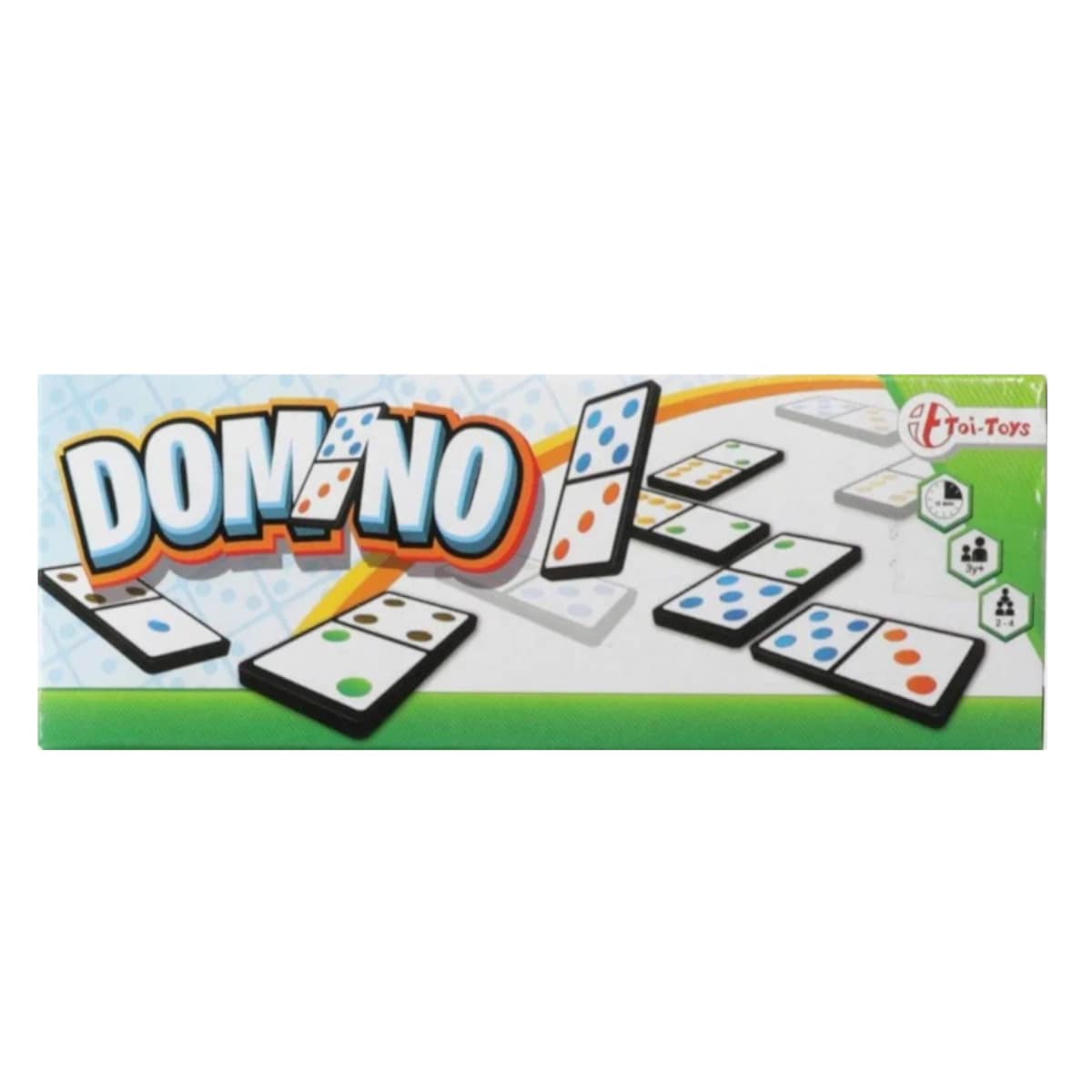 Toi-Toys - Domino-Spiel - vielseitiges Zahl- und Farbenspiel Gesellschaftsspiel Familienspiel Denkspiel 