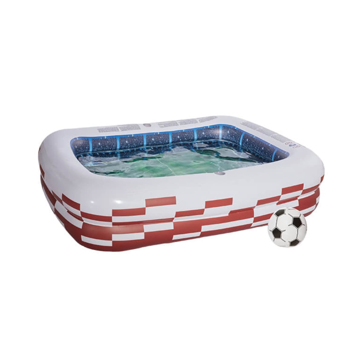 Happy People - Planschbecken - Family Pool Stadion (200x150x50cm) Fu&szlig;ballstadion Fu&szlig;ball WM EM 