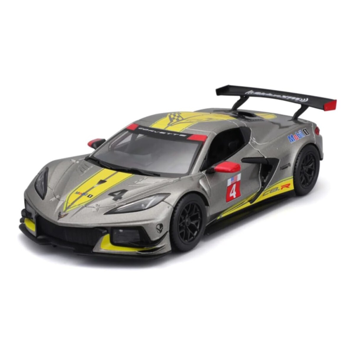 Bburago 18-38312 - Modellauto - Chevrolet Corvette C8R '20 (grau, Ma&szlig;stab 1:43) Modell Auto 