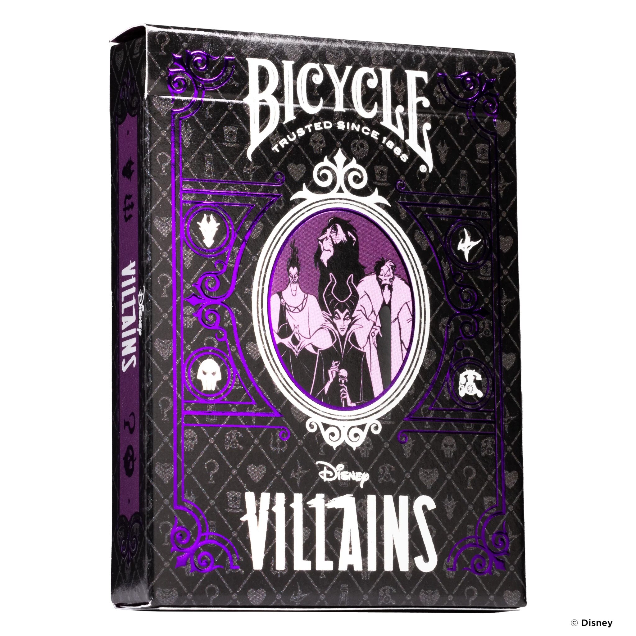 Bicycle&reg; Kartendeck - Disney Villains (lila) Kartenspiel Spielkarten Pokerkarten Single Deck 