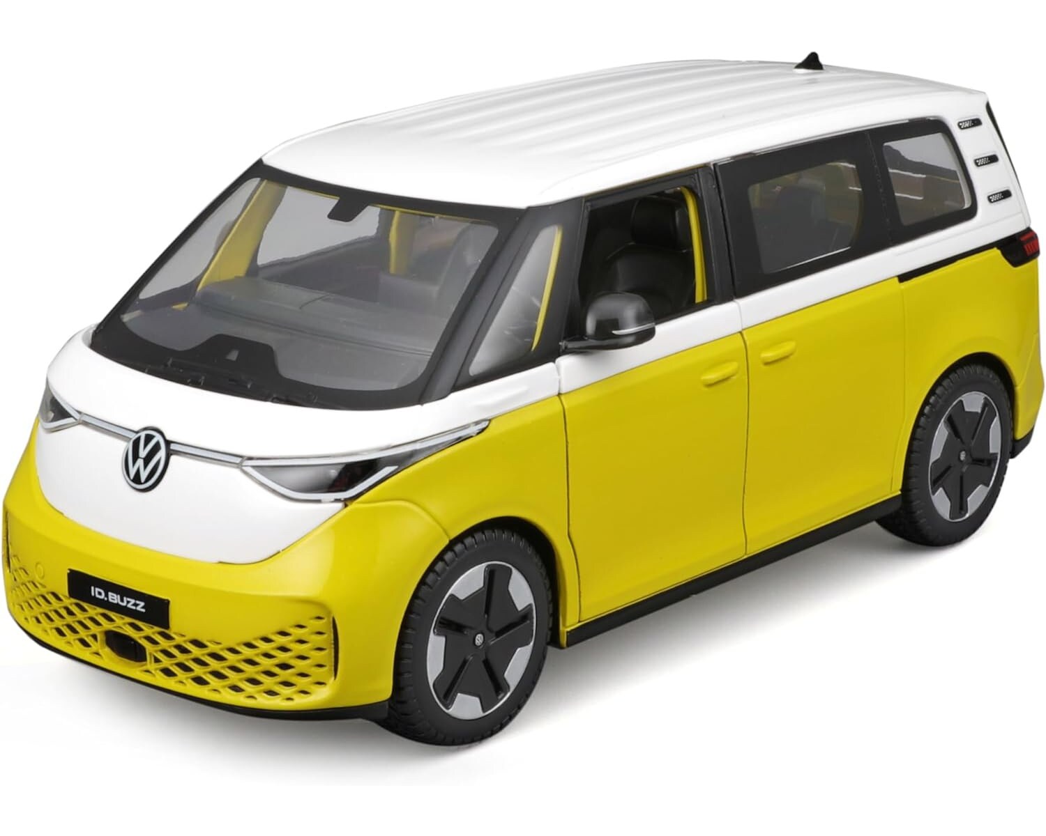 32914Y - Modellauto - VW ID.Buzz (weiß-gelb, Maßstab 1:24) Modell Auto Spielzeugauto