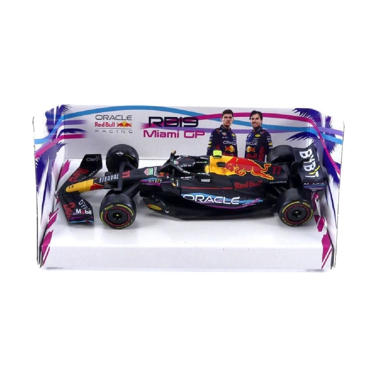Bburago 18-38082P1 - Modellauto - F1 Red Bull RB19 '23 #11 Perez Miami GP (Ma&szlig;stab 1:43) Modell Auto 