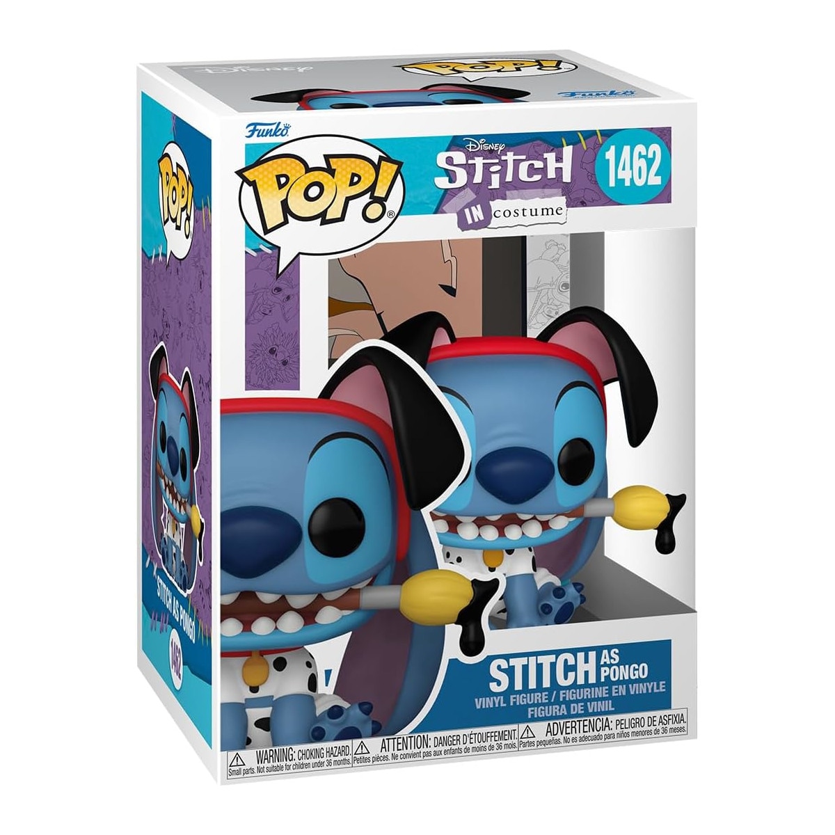 Funko Pop! - Stich in Costume #1462 - Stitch als Pongo Sammelfigur Figur Disney 