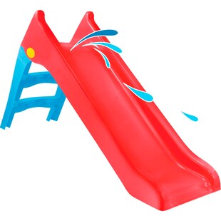 Happy People 74401 - Kinderrutsche (rot/blau, 148x43x81cm) Gartenrutsche Rutsche Slide freistehend Rutschbahn 
