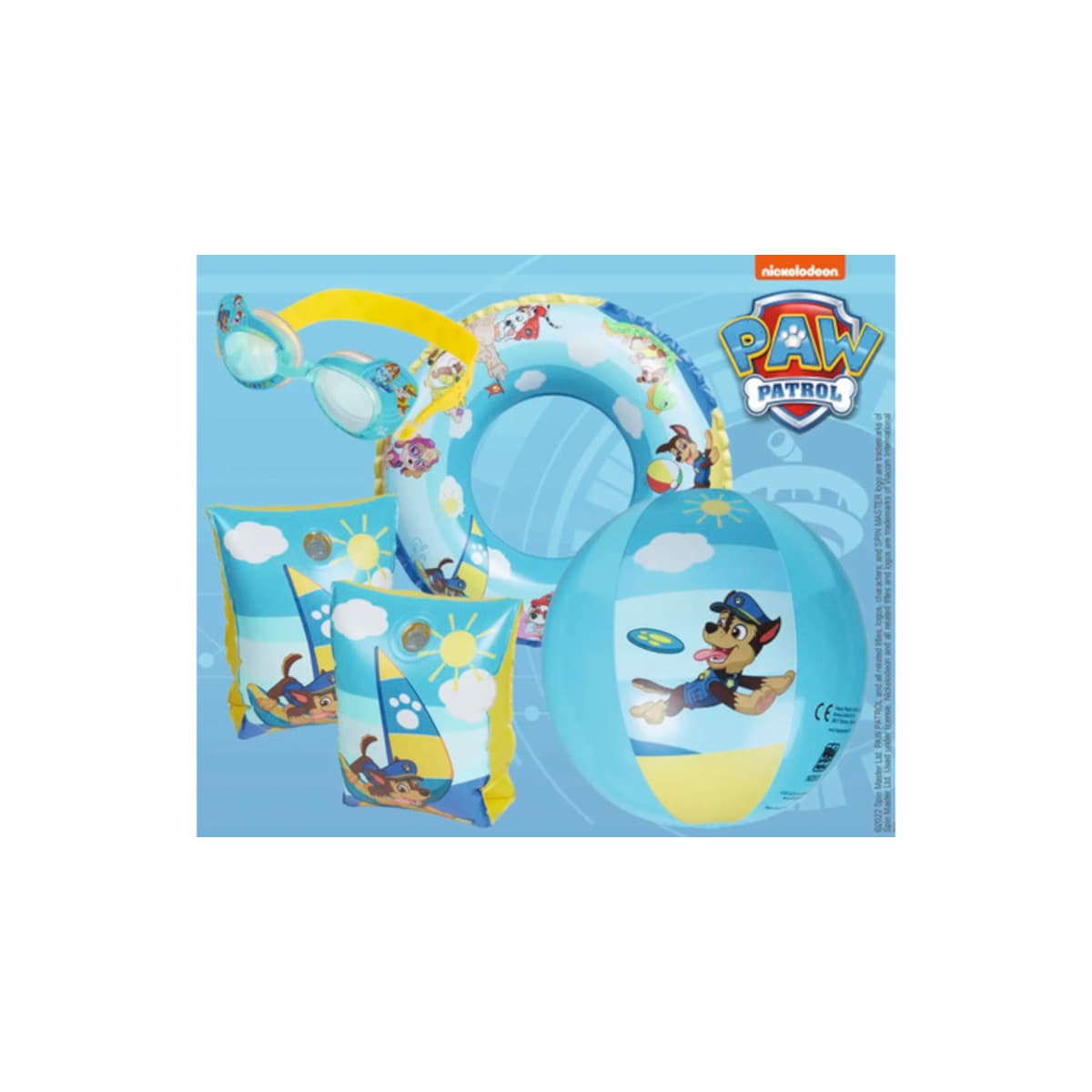 Happy People - Paw Patrol Schwimm- und Tauchset schwimmen tauchen Kinder Wasser Seepferdchen 