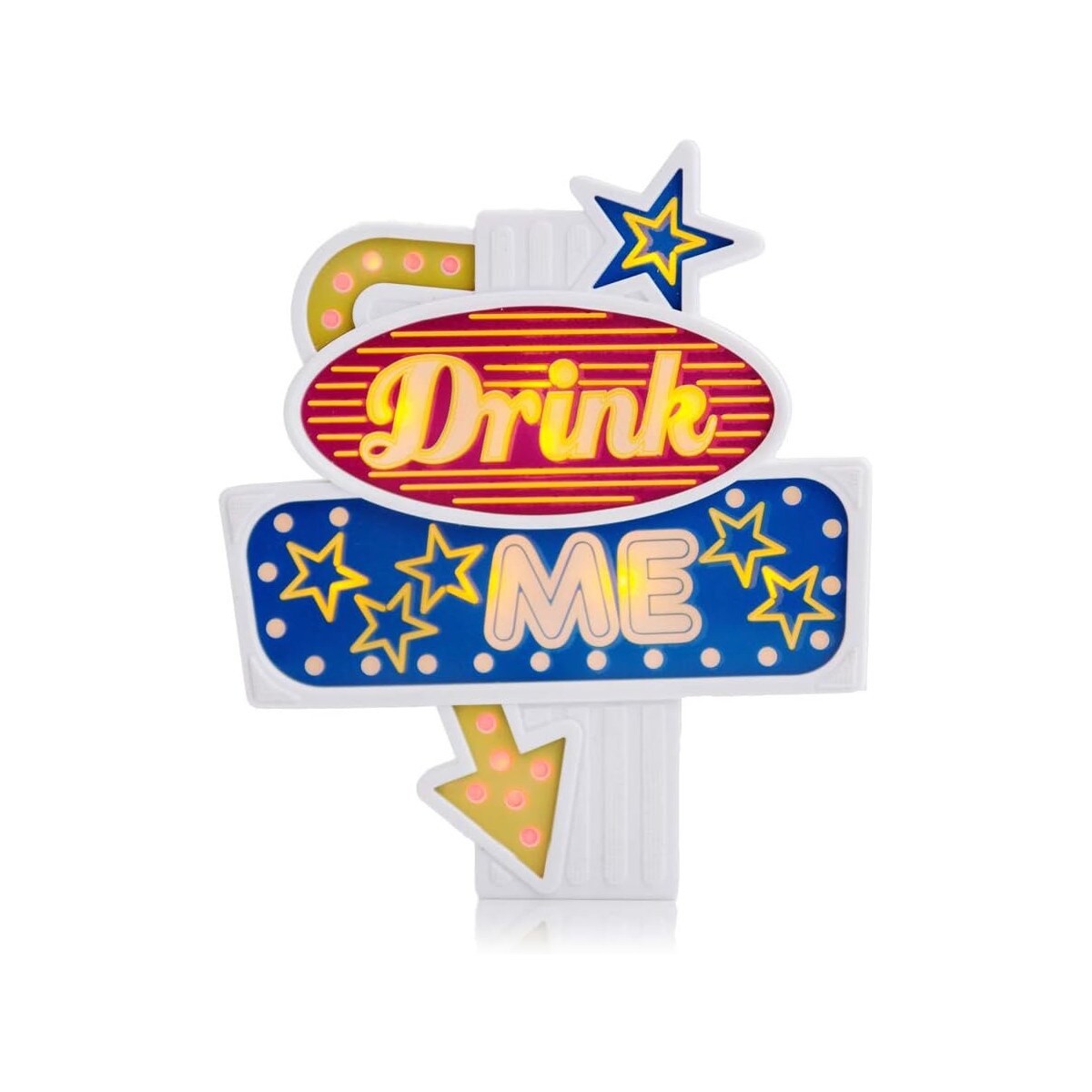 Suck UK - Blinkender Flaschenaufsatz - Drink Me - Bottle Topper Geschenk Flasche verschenken Party 
