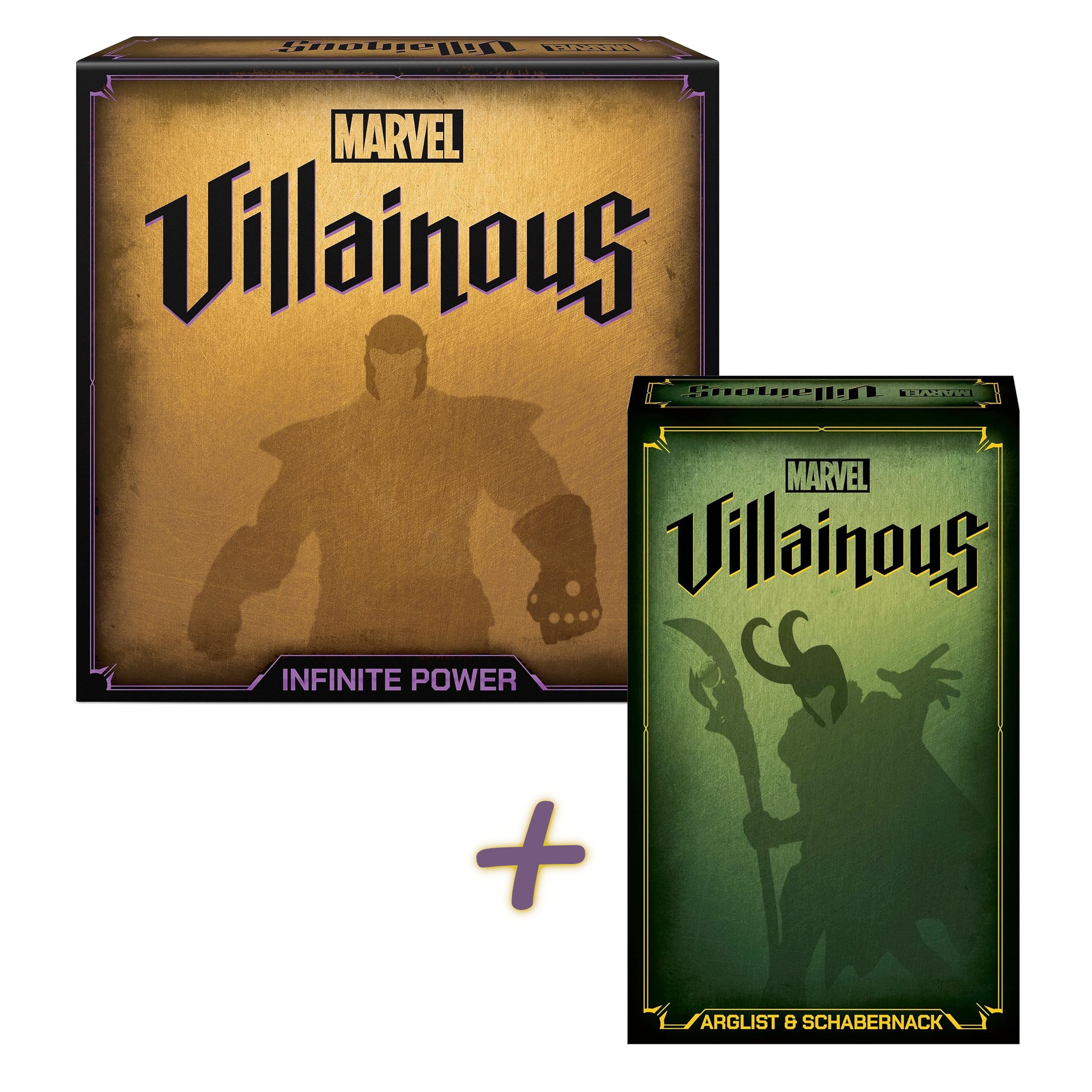 Ravensburger Gesellschaftsspiel BUNDLE - Marvel Villainous: Infinite Power + Arglist & Schabernack 
