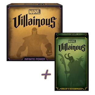 Ravensburger Gesellschaftsspiel BUNDLE - Marvel Villainous: Infinite Power + Arglist & Schabernack 