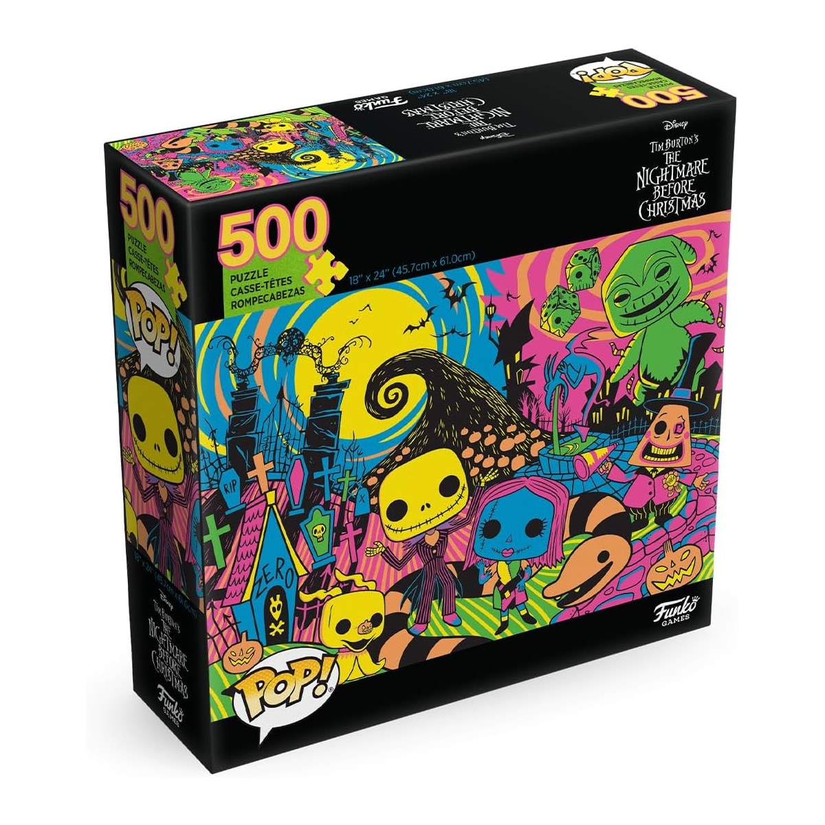 Funko 72623 - Puzzle - Nightmare before Christmas (500 Teile) Puzzel 45,7cm x 61cm 