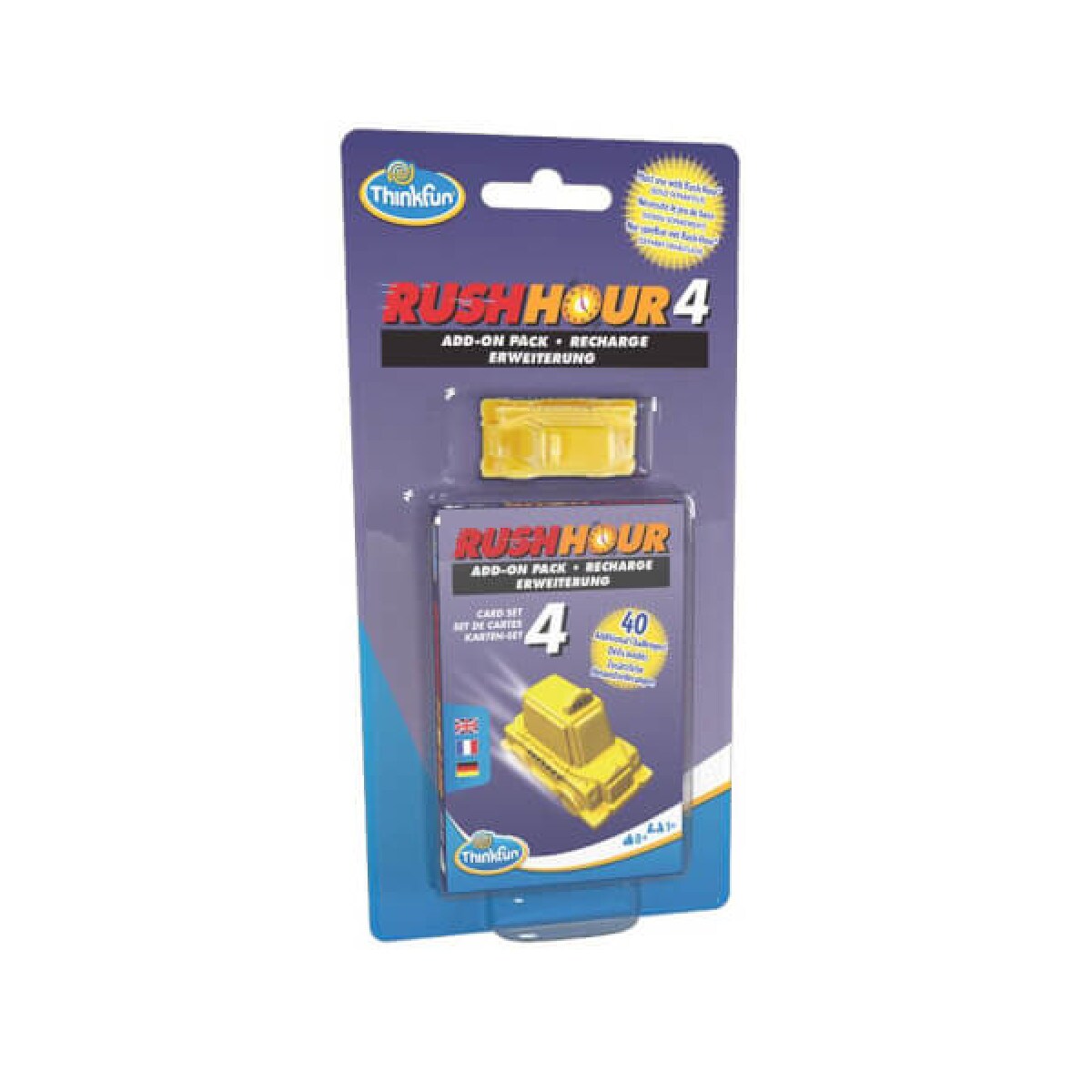 ThinkFun 76453 - Spiele-Erweiterung - Rush Hour 4 Add-on pack Erweiterung 40 neue Aufgaben 