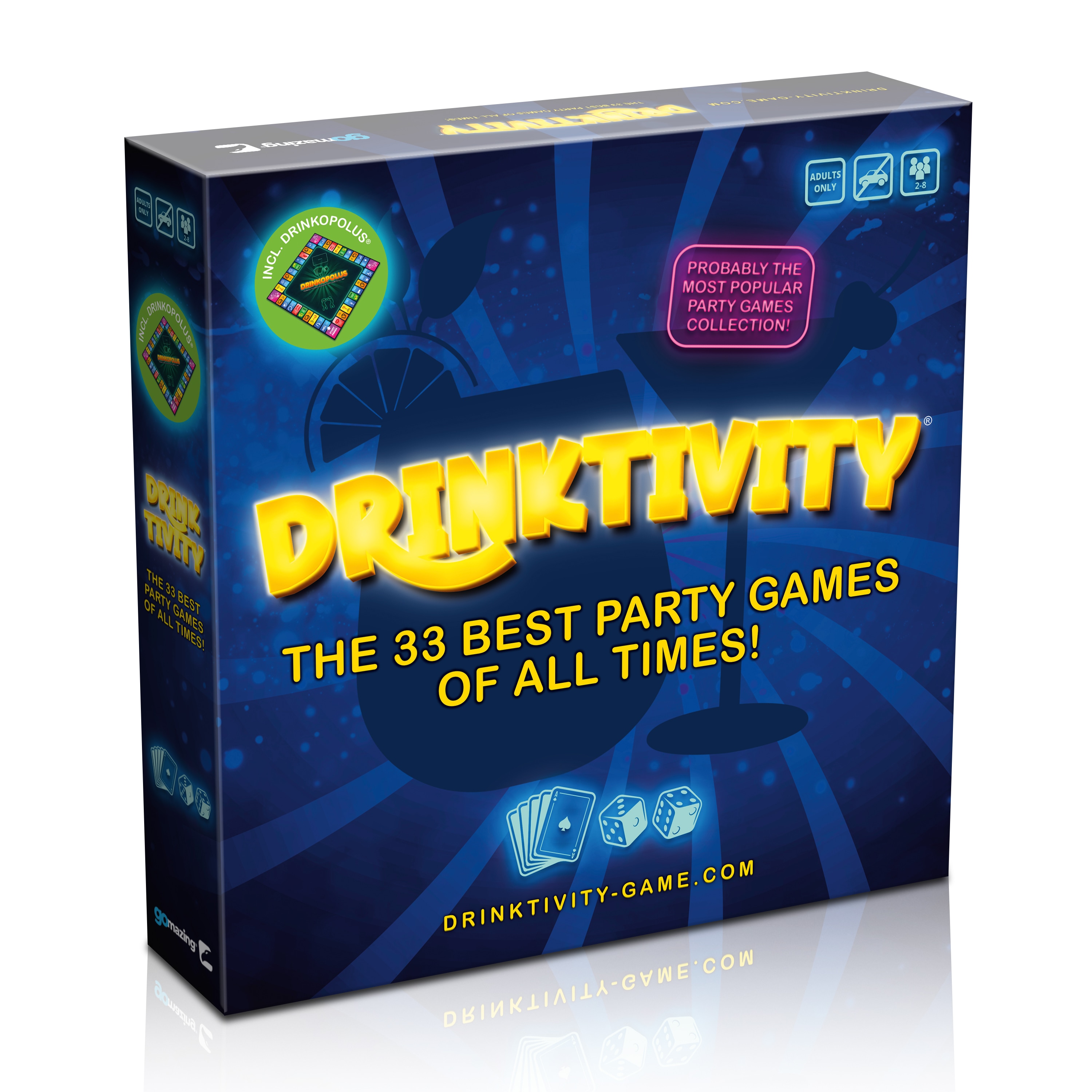 Drinktivity 33 Party Drinking Games englisches Trinkspiel Set f&uuml;r Erwachsene 
