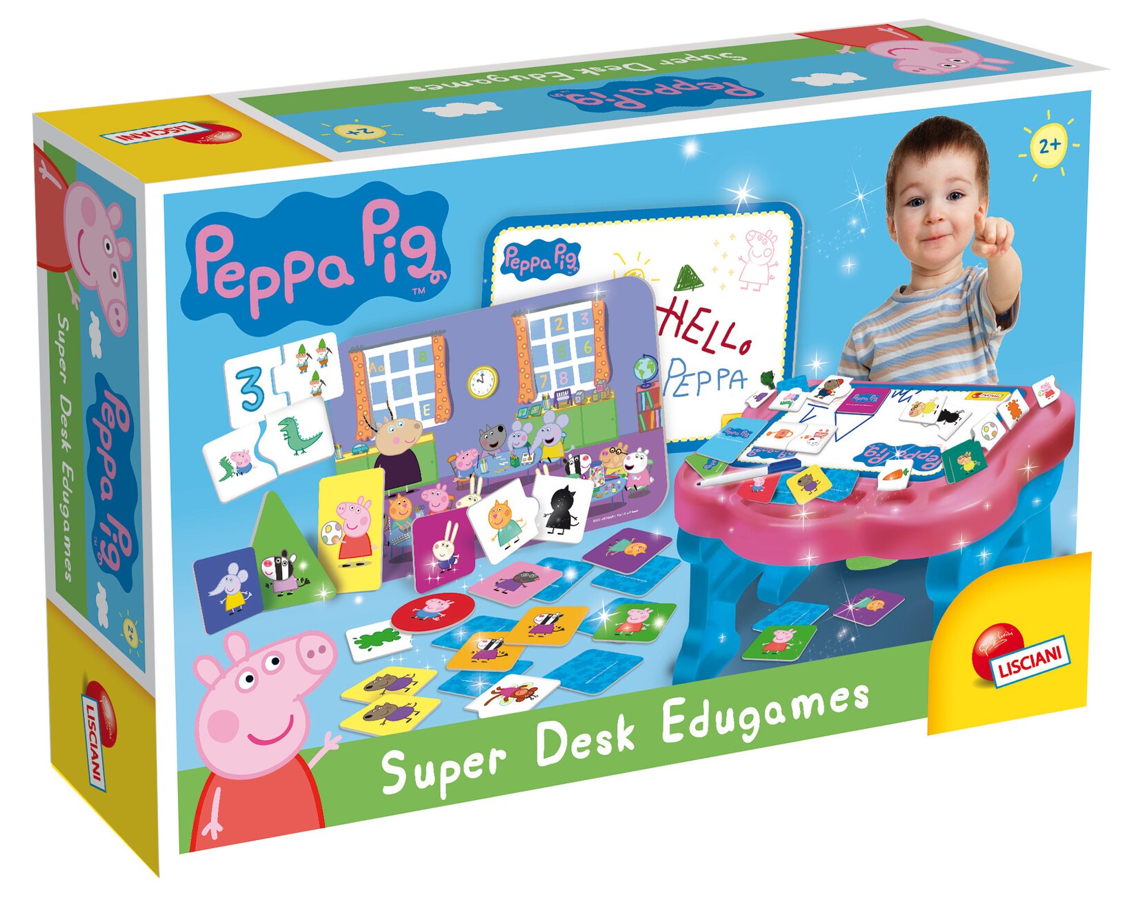 89208 - Peppa Wutz Super Desk Edugames Lerntisch mit Spielen schreiben Lernspiele malen
