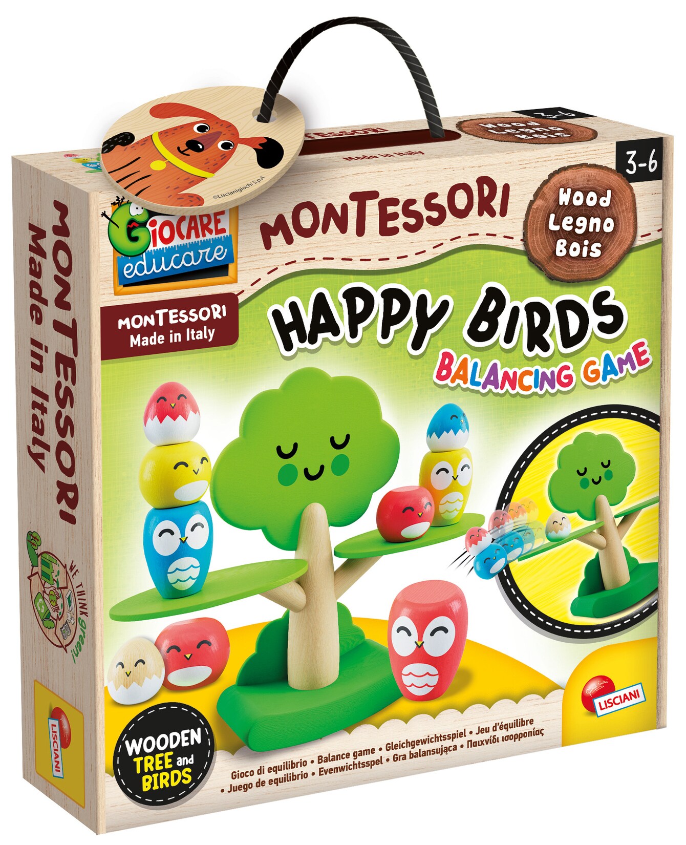 105397 - Geschicklichkeitsspiel - Montessori Happy Birds Gleichgewichtsspiel Balance
