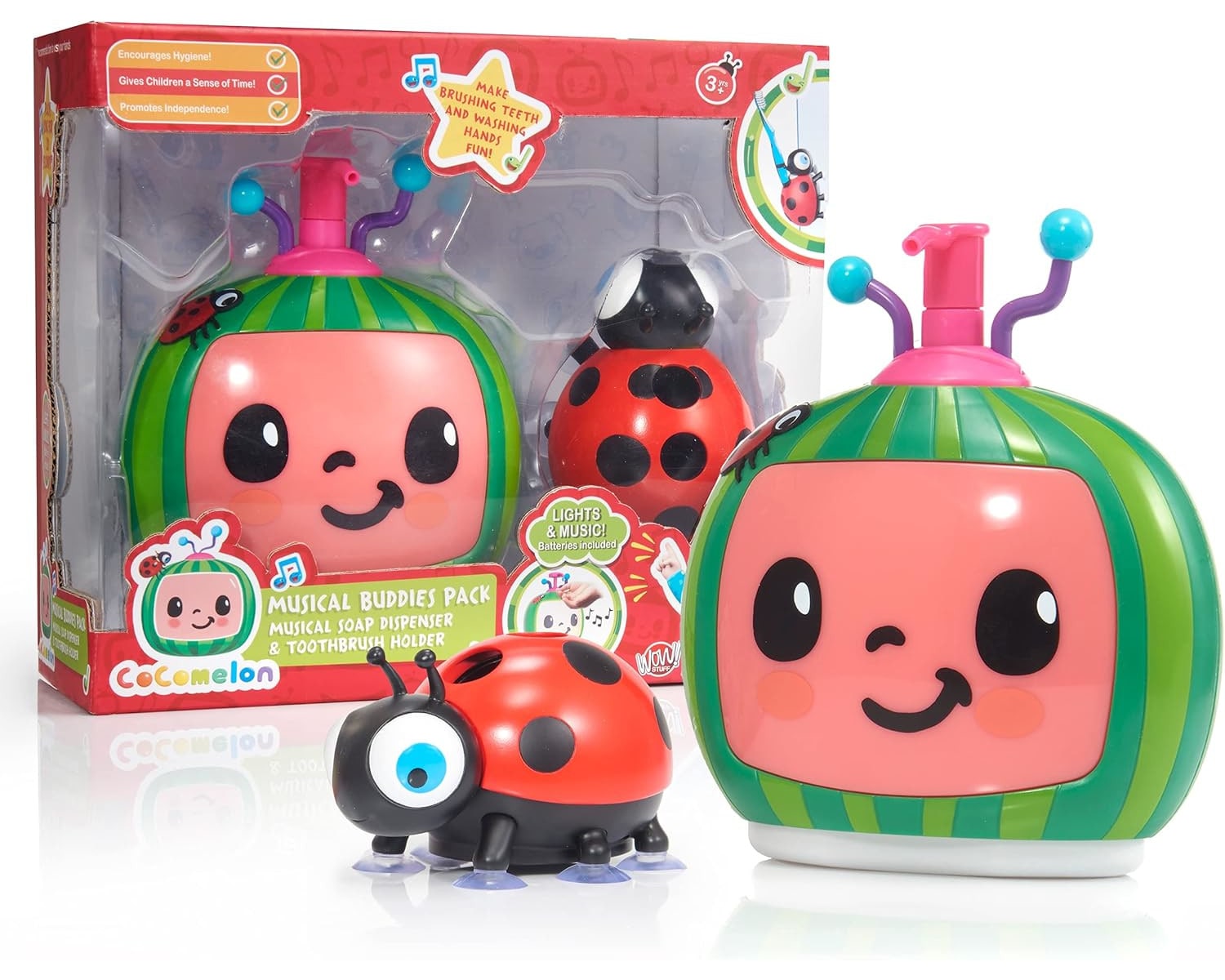 WOW! Stuff - Cocomelon - singender Zahnb&uuml;rstenhalter und Seifenspender 