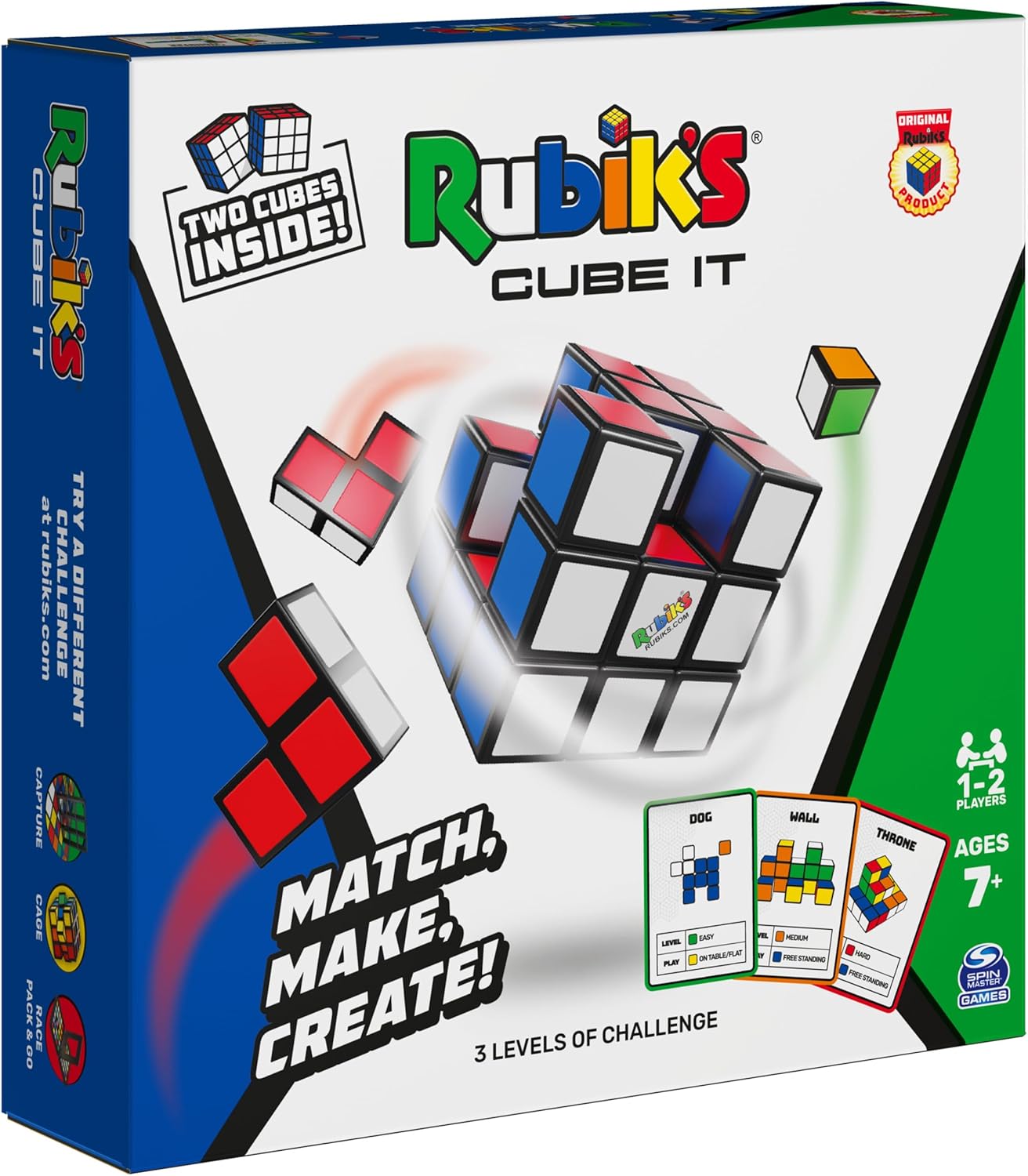 Spin Master - Strategiespiel - Rubiks Cube It ab 7 Jahren Blockbauspiel f&uuml;r 2 Spieler 