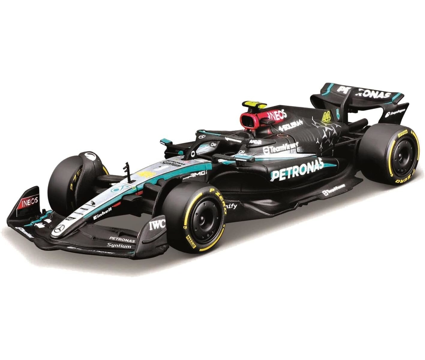 Bburago 18-38208H - Modellauto - F1 MB AMG W15E GB GP Hamilton #44 (Ma&szlig;stab 1:43) Modell Auto Formel 1 
