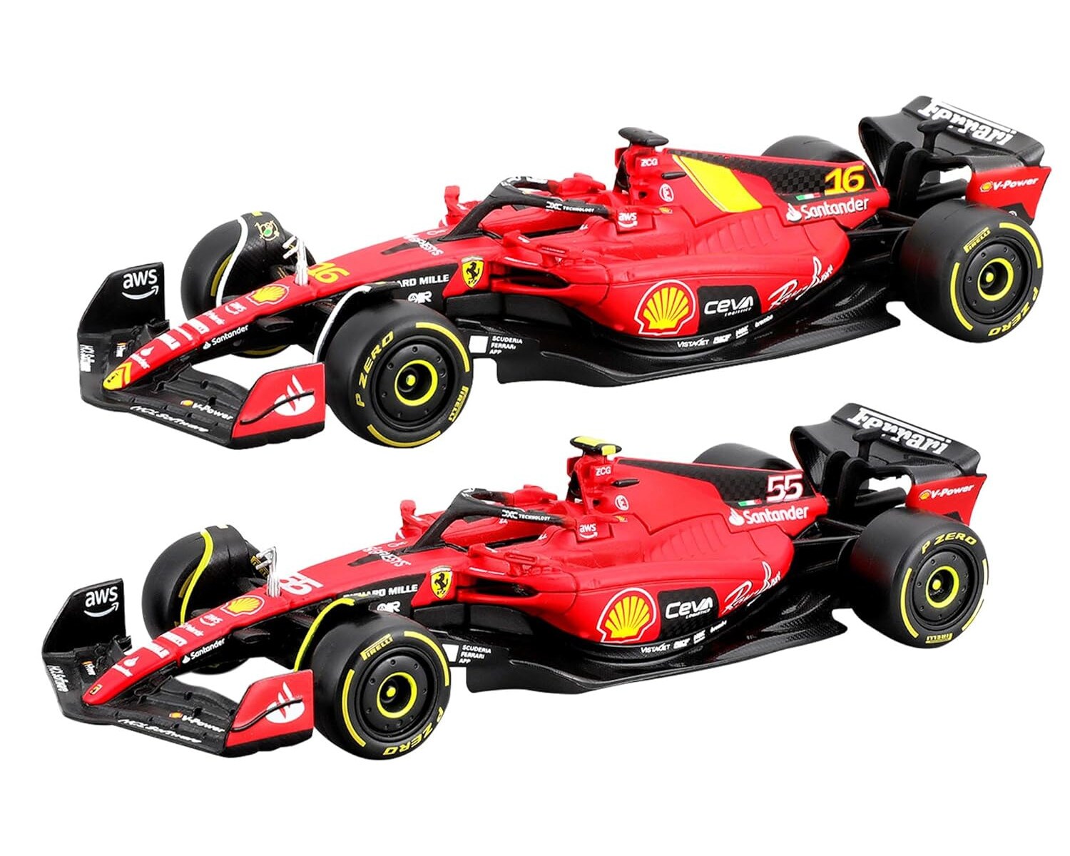 Bburago F1 Ferrari SF-24 ´24 2er-Set 1:43 Modellauto